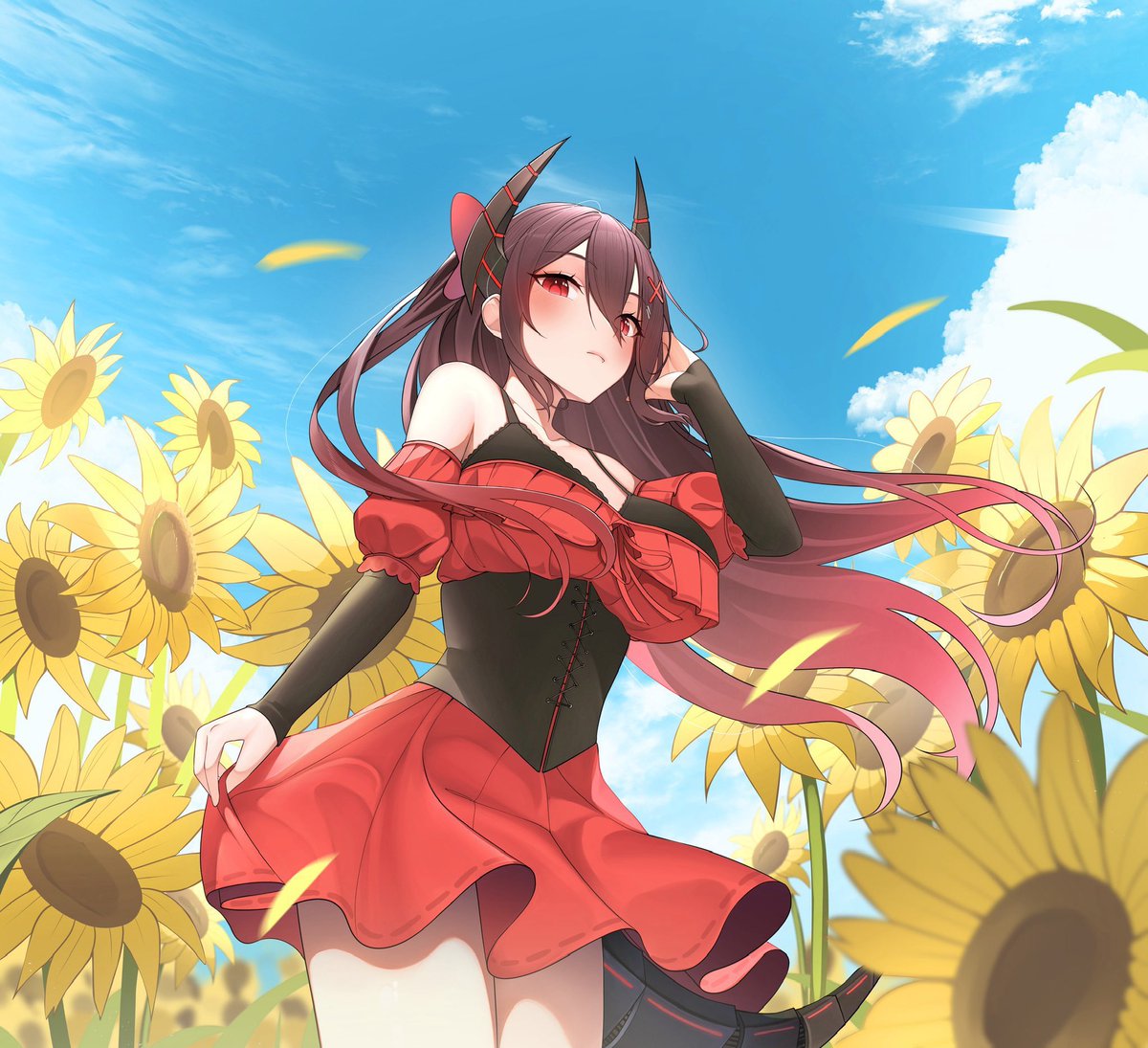 Spring will come when the snow melts away 🌻
🎨 <a href="/baejaistudio/">Baejai Studio / Waitlist Open</a> 

#mizudraw #vtuber