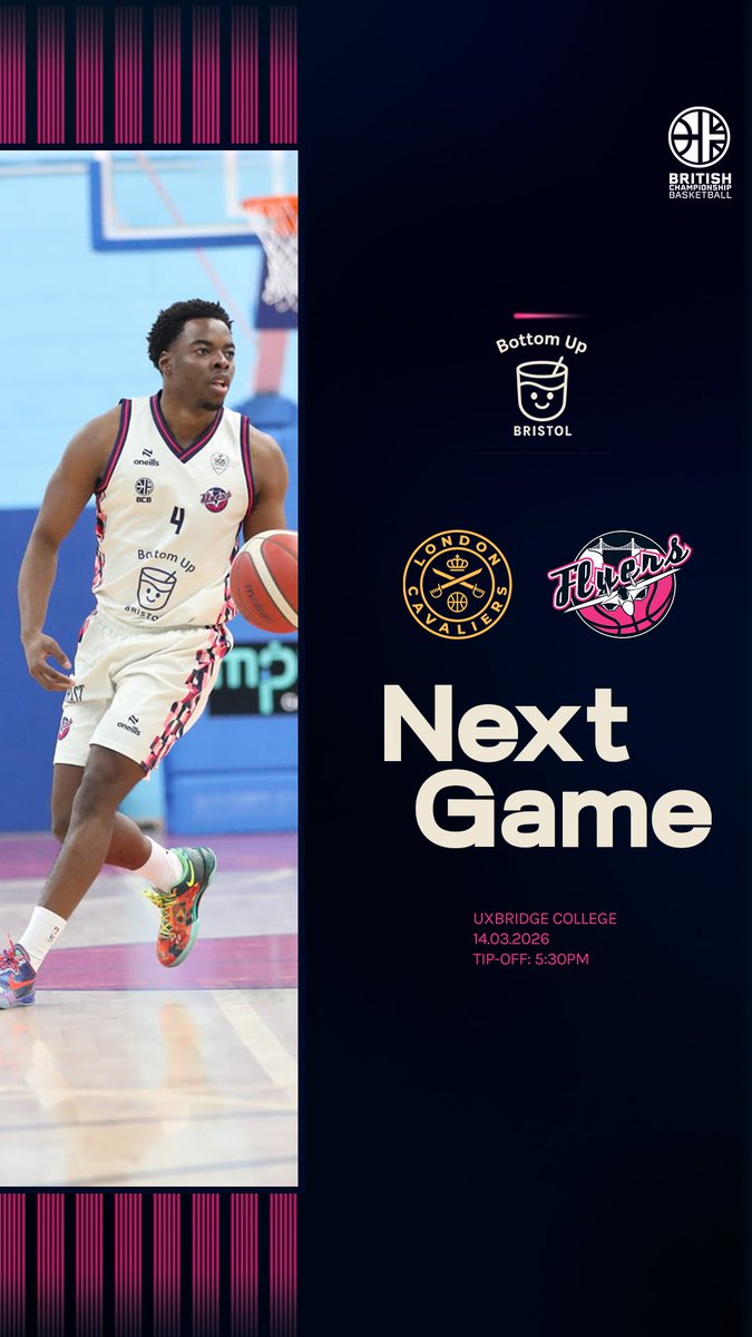 FlyersBCB's tweet photo. Back on the road on Saturday.

🆚 London Cavaliers
📍 Uxbridge College
🏆 BCB
📅 14.03.2026
⏰ 17:30
📸 Billy East

#FlyersFamily https://t.co/2gEUf41g3A