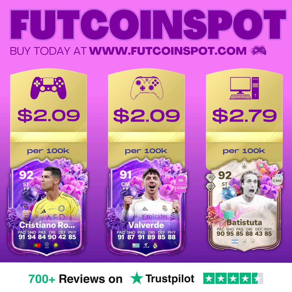 FutCoinSpot™️ - FUT Coins Buy & Sell tweet media