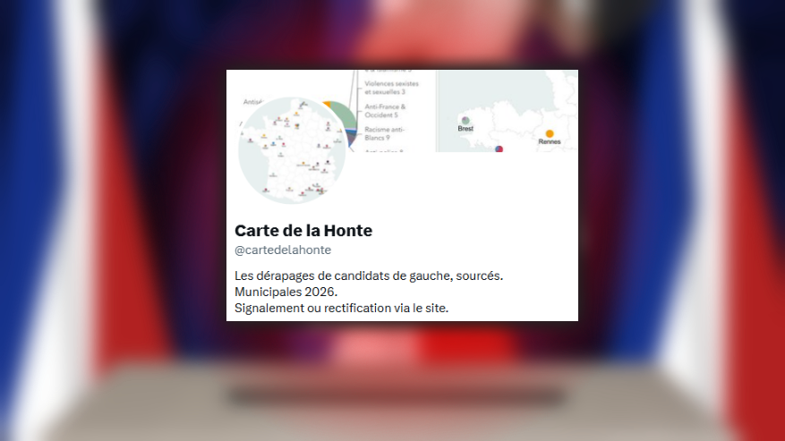 « La Carte de la Honte » : à l'occasion des municipales 2026, un site compile polémiques et démêlés judicaires de candidats de gauche

 fdesouche.com/2026/03/12/la-…