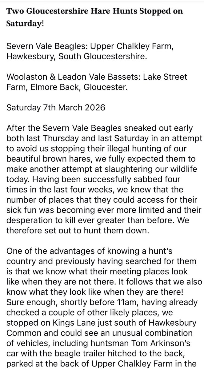 Severn Vale Hunt Sabs tweet media