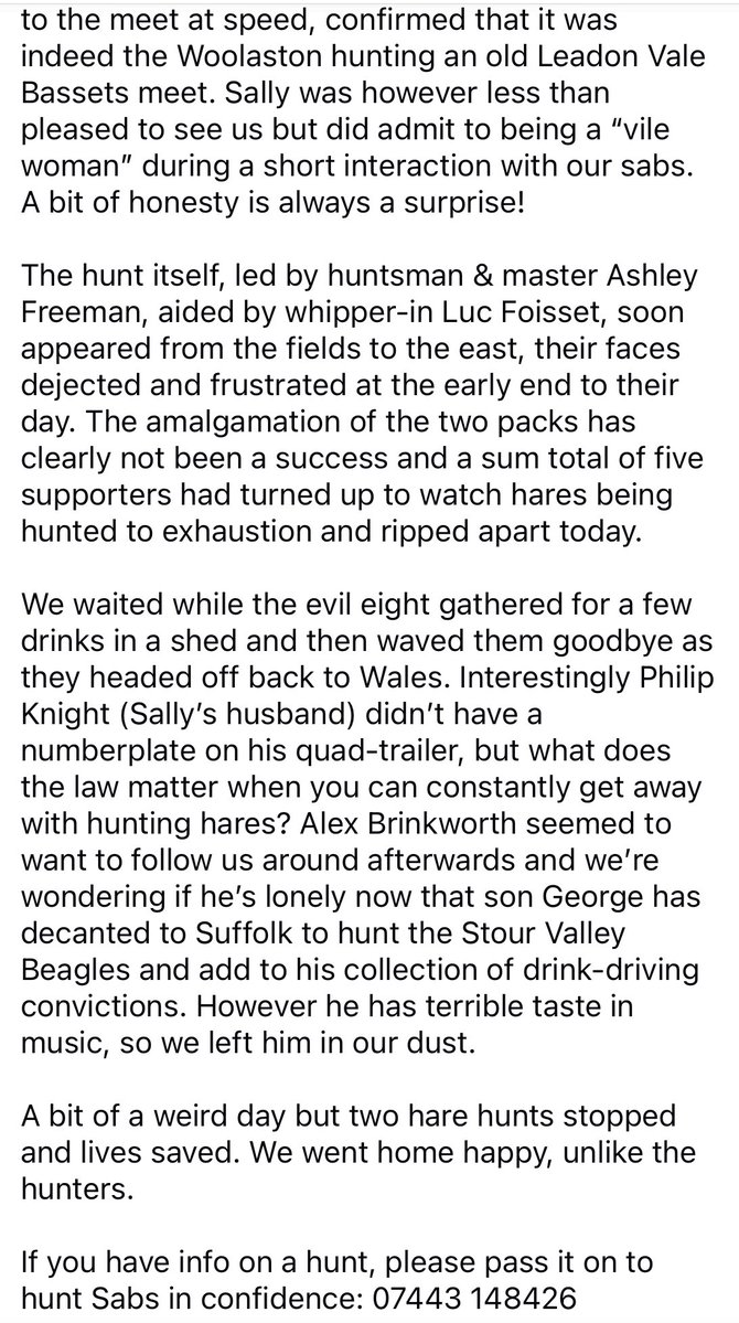 Severn Vale Hunt Sabs tweet media