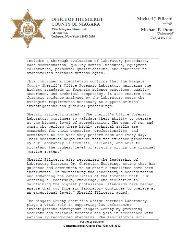 Niagara Sheriff tweet media