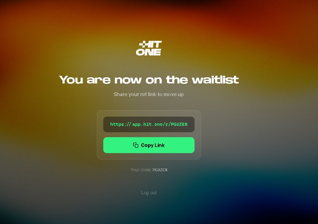 Mail veya x hesabı ile waitlist'e girmek isteyen buyursun boş piyasada kovalamak lazım.
app.hit.one/r/PGUZEN