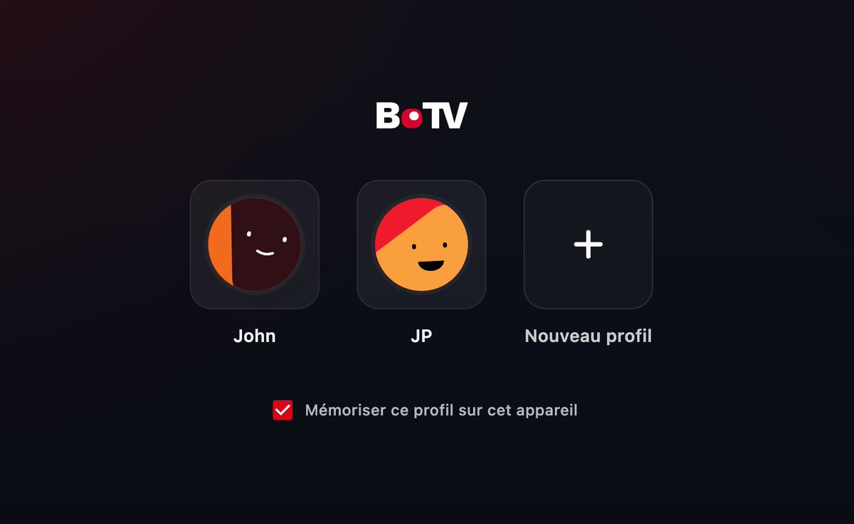 Botv Les profils arrivent sur BoTV 👀 Un profil par personne. La bêta arrive ...