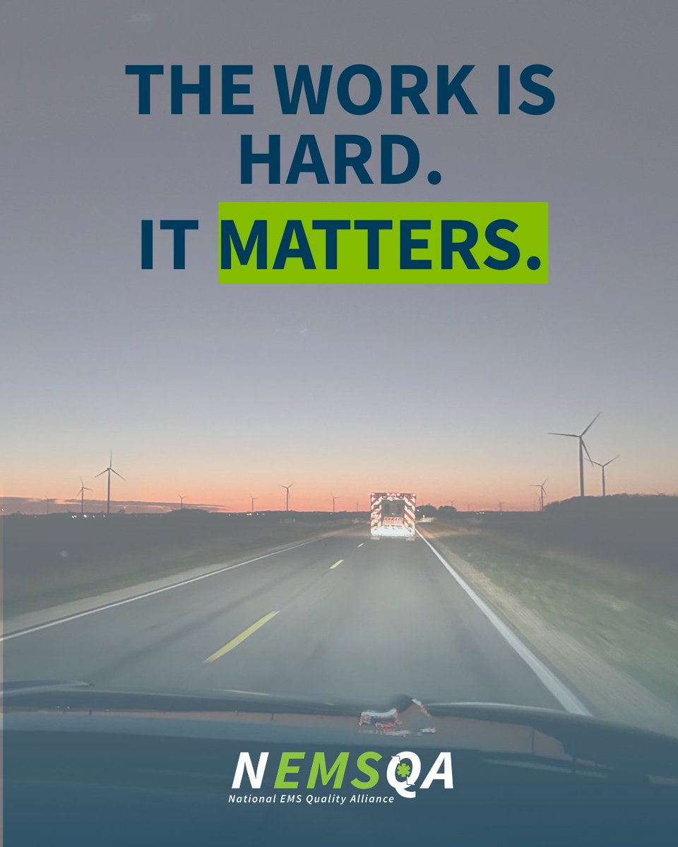 National EMS Quality Alliance (NEMSQA) tweet media