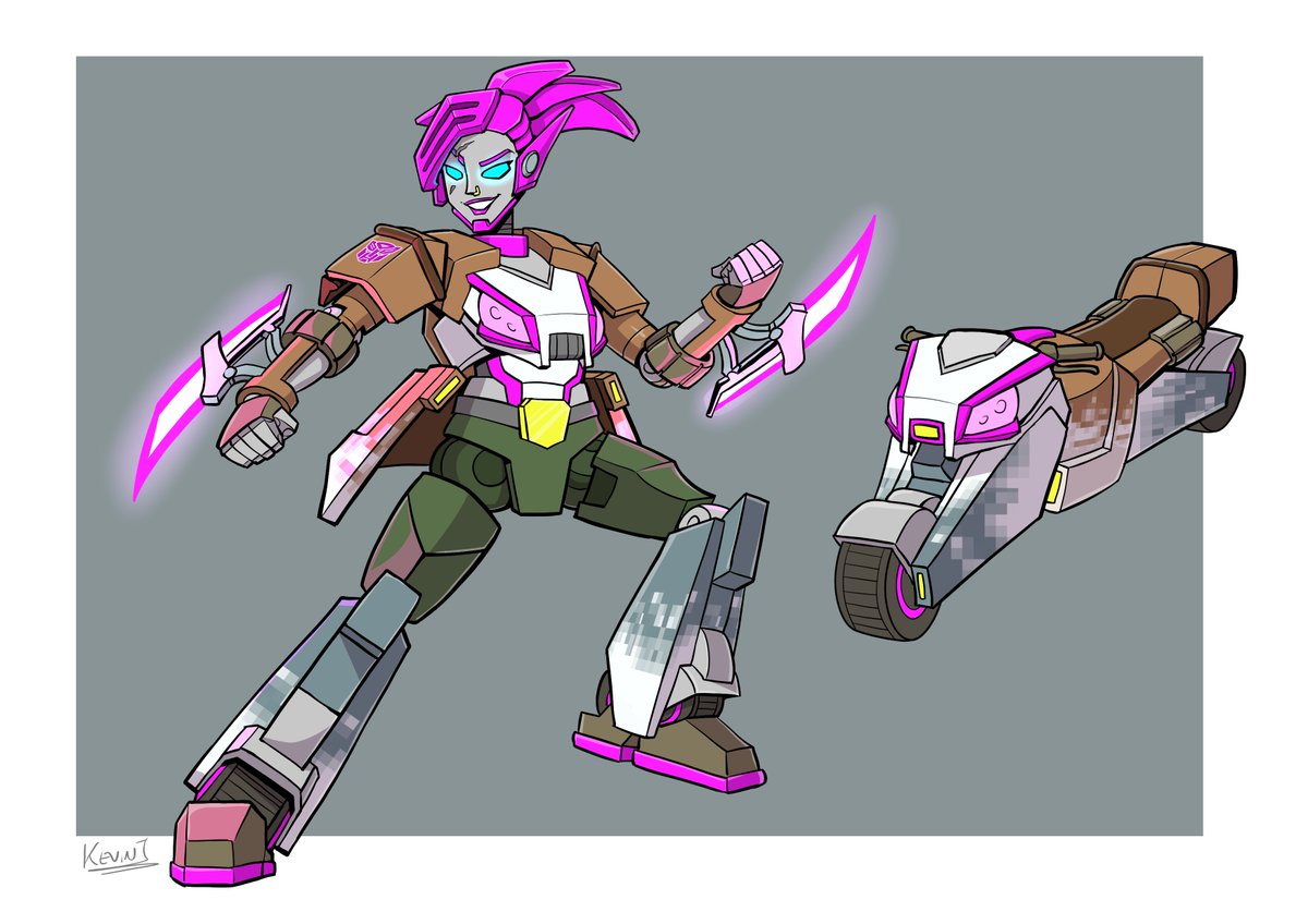 KevinT_comm's tweet photo. Unkillable Kate, as an Autobot
#commission courtesy of Star-Saber21
This character was created by @Chr_Pearson
#robot #transformeroc #popcrossstudios #characterdesign #transformers https://t.co/YVnyAsqav2