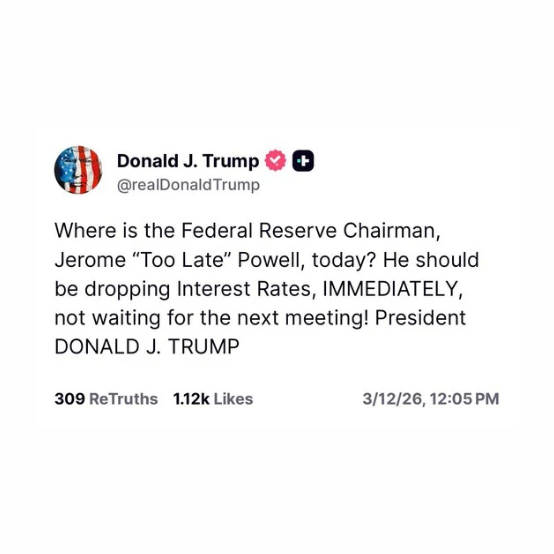 BullTheoryio's tweet photo. BREAKING: President Trump asks Jerome Powell to LOWER INTEREST RATES IMMEDIATELY to save the economy.
"He should be dropping interest rates IMMEDIATELY," https://t.co/HKm3Z14s4D
