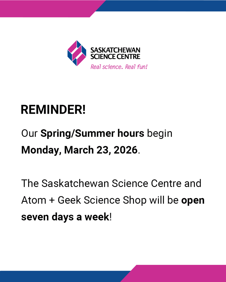 Sask Science Centre tweet media