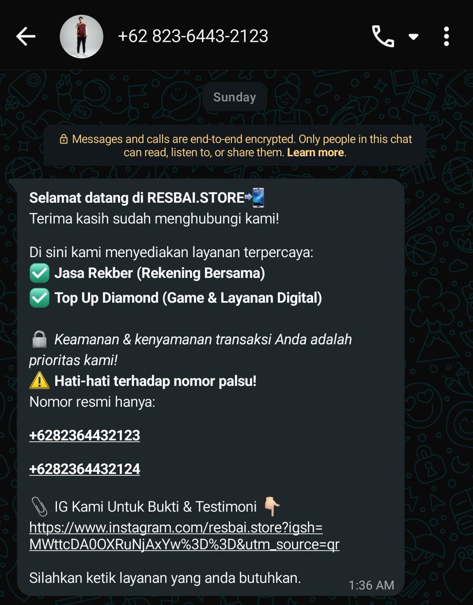 eskopsyu's tweet photo. @mlbbfess Be careful, akun rekber penipu https://t.co/7FYQgDUaeT