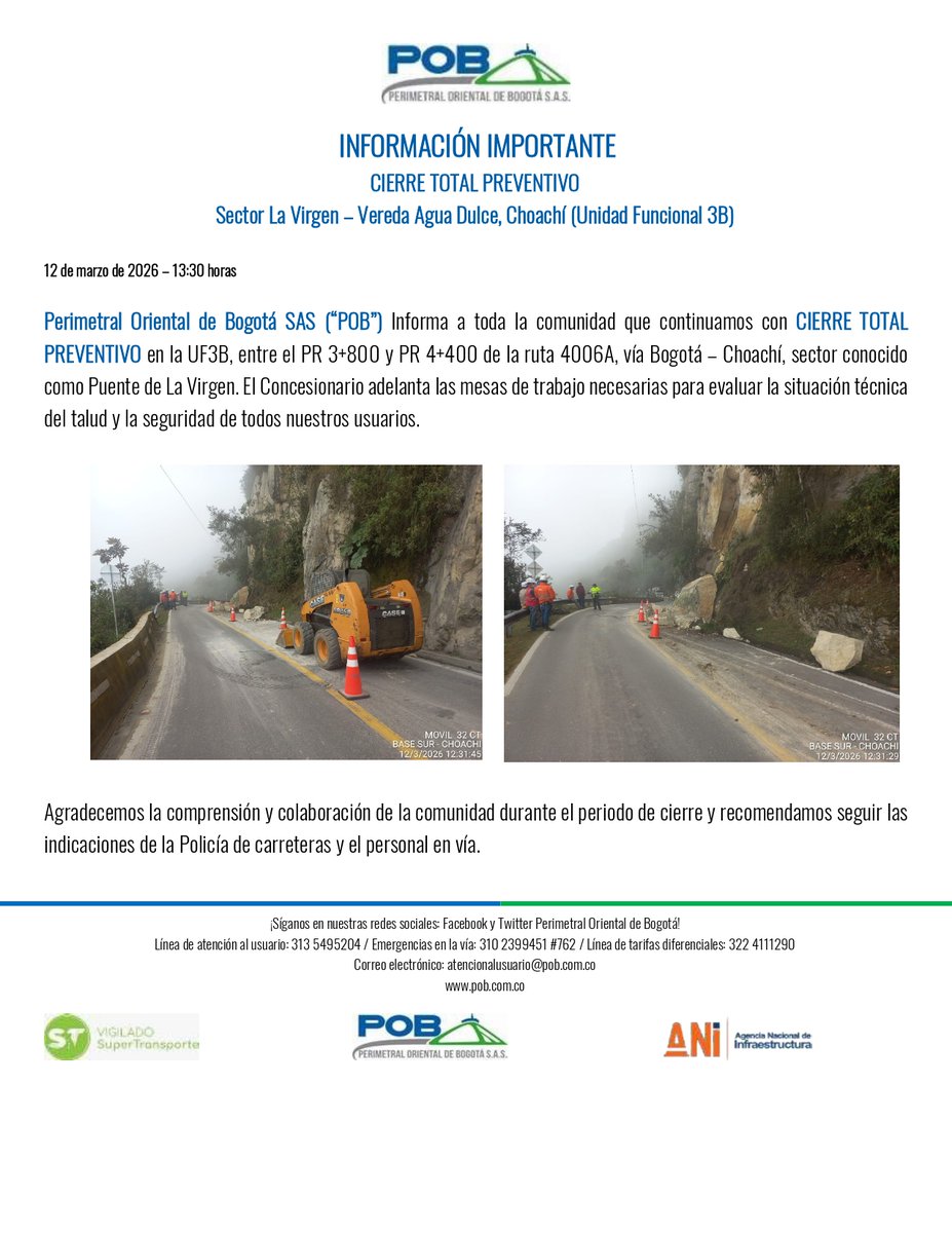 Perimetral Oriental de Bogotá tweet media