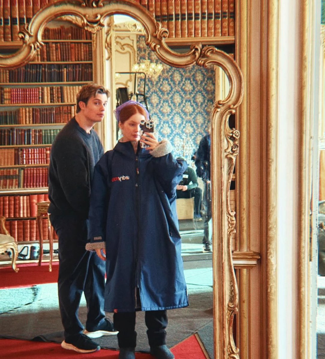 Nick on the set of Red, White &amp; Royal Wedding from his latest Instagram photo dump! 📸