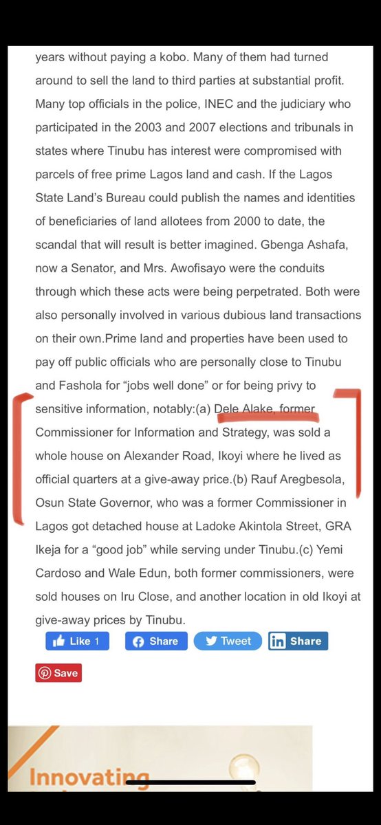 KenEhi7's tweet photo. @MasterBolaji This are people Tinubu is using for his cronies for his shady activities. Dele Alake, Wake Edun, Taiwo Oyedele etc, this start from Lagos, he knows what he is doing, read this below and know more. 👇👇👇 https://t.co/2A5oHDnGwt