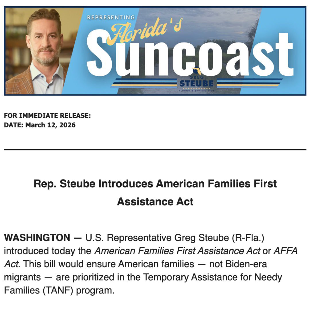 Congressman Greg Steube tweet media