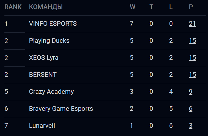 VINFO Esports tweet media