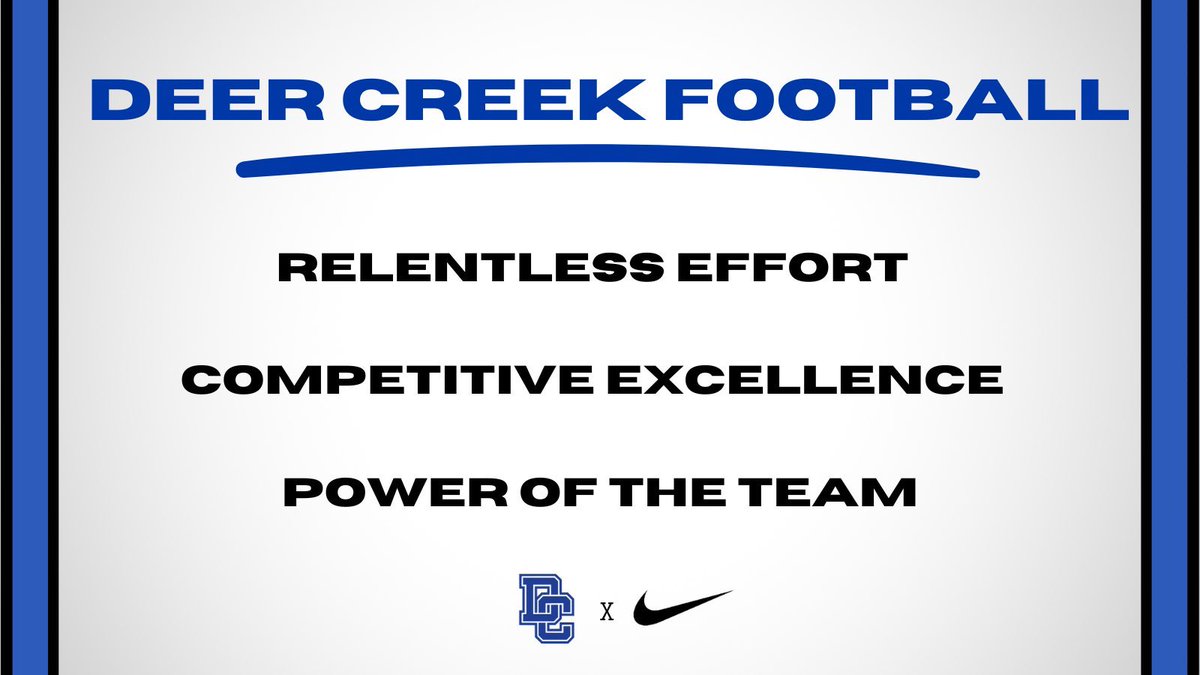 Deer Creek Football tweet media