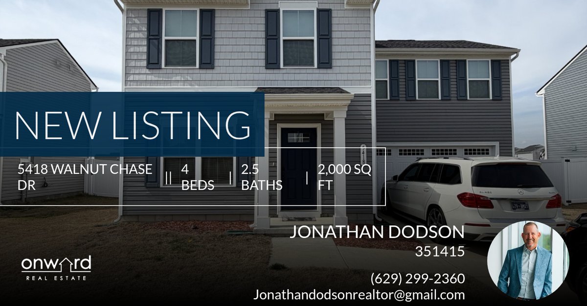 jonathankdodson's tweet photo. 📍 New Listing 📍 Take a look at this fantastic new property that just hit the market located at 5418 Walnut Chase Dr in Christiana. Reach out here or at (629) 299-2360 for more information!

Listed by John Hayslett

Jonathan Dodso... https://t.co/X9roc1HqUg https://t.co/Lmy8hOfPZI