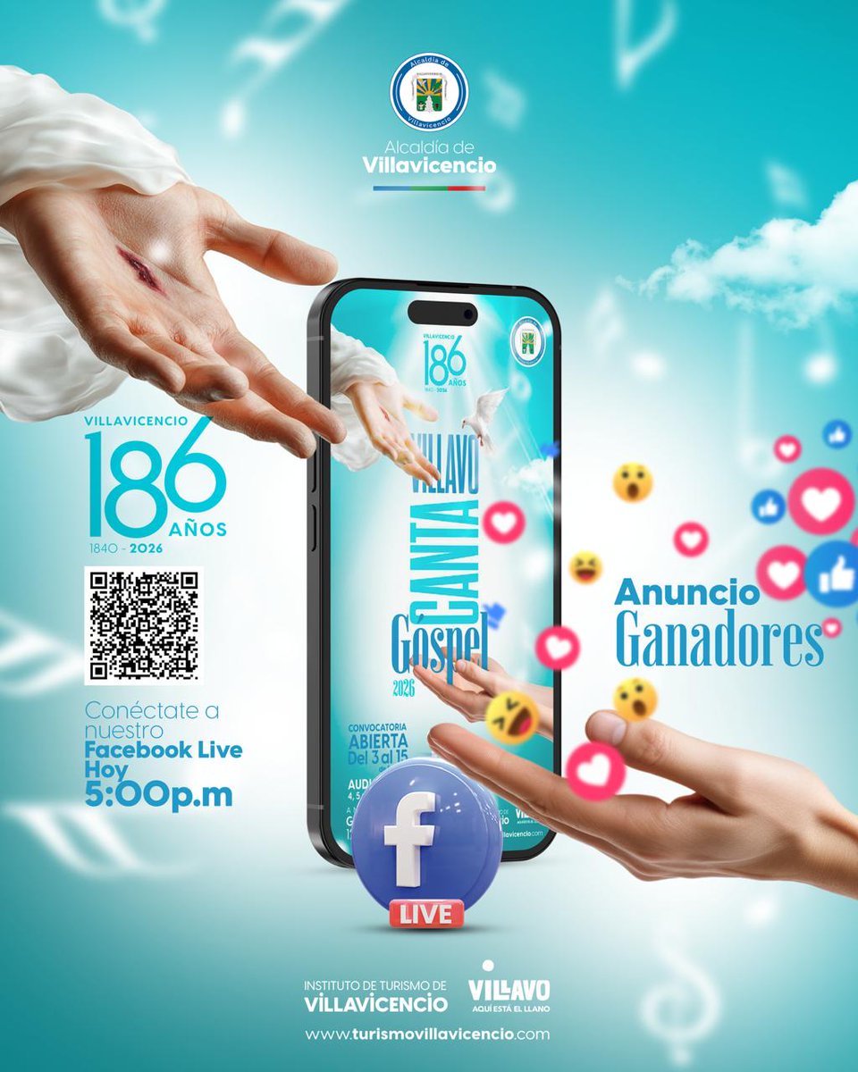 Hoy, jueves 12 de marzo, llega el momento de conocer a los ganadores de Villavo Canta Góspel.

📲 Conéctate a nuestro Facebook Livea las 5:00 p.m. y vive con nosotros este gran anuncio.

#VillavoAquíEstáElLlano