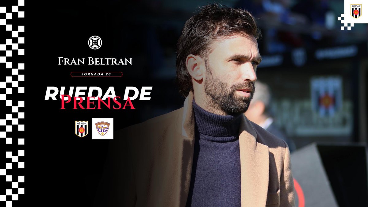 Merida_AD's tweet image. 🎙️Ya puedes ver la rueda de prensa del míster, Fran Beltrán, previa al #MéridaDépor de la #jornada28

📲 youtu.be/JPdwWhrKMXw?is…