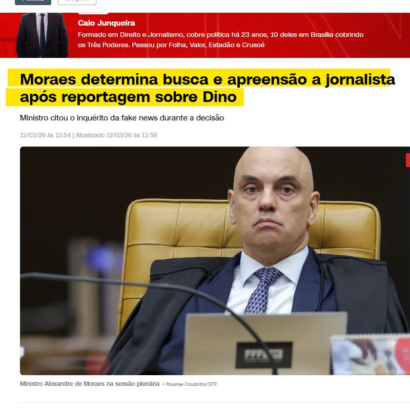 » Um jornalista faz uma reportagem contra Flávio Dino pelo susposto uso irregular de carros do Tribunal de Justiça do Maranhão.

» Flávio Dino faz uma representação contra o jornalista no STF.

» Cai com Zanin.

» Zanin envia a representação para o inquérito das Fake News.

»