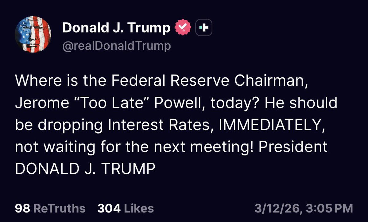 Not Jerome Powell tweet media
