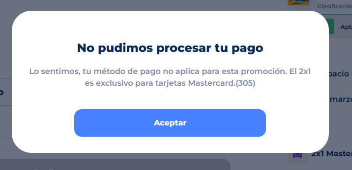 Ncturnn's tweet photo. @AyudaCinepolis  Estoy tratando de usar el 2x1 cinepolis vip con @klar_mx platino pero me sigue arrojando error, la tarjeta no aplica para la promo?? https://t.co/TfT1I9JjXw
