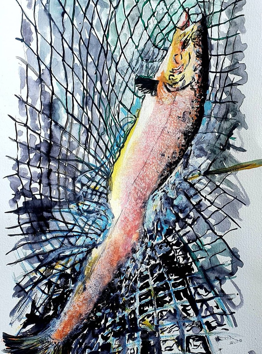 Aoifedowdartist's tweet image. Bradán💙 #salmon #fishing #ink