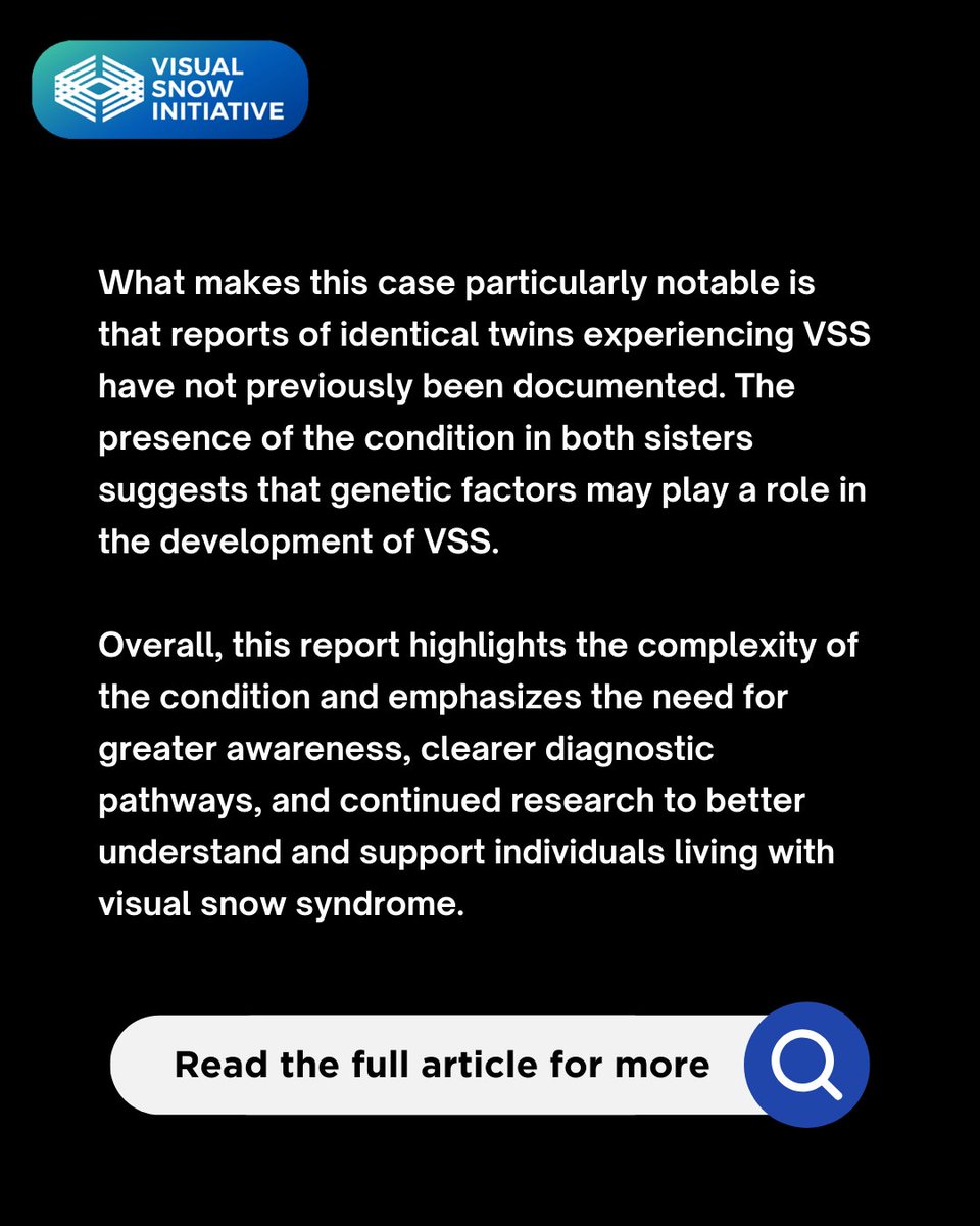 Visual Snow Initiative tweet media