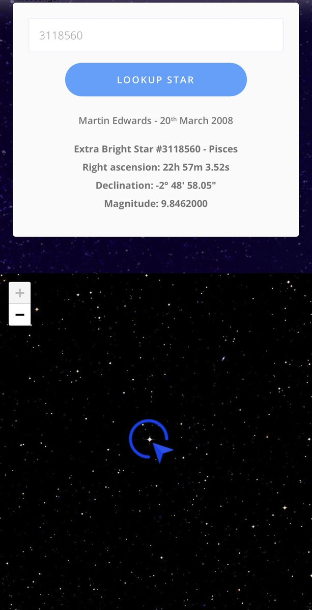 ✨ ACE Martin — Astre, Cœur and Éternel — Star, Heart and Eternal

Because Martin has always been a star to us,
we wanted to give you a real star in the sky.

In the vast universe, the star #3118560 now carries your name — quietly shining in the Pisces constellation,
bright and