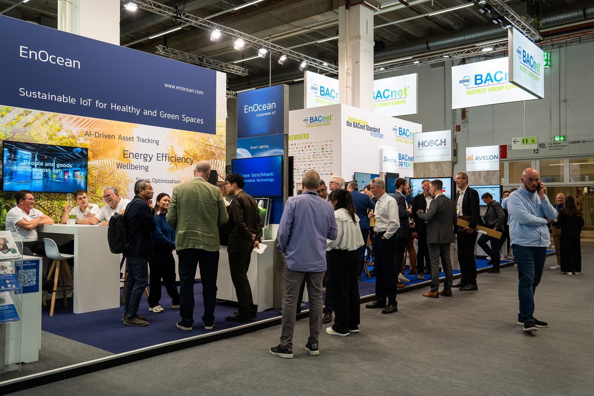 EnOceanAlliance's tweet image. 🇩🇪 Still at Light + Building 2026 in Frankfurt.
Come visit the EnOcean Alliance booth
📍 Hall 9, Stand D10
#LightandBuilding #SmartBuildings