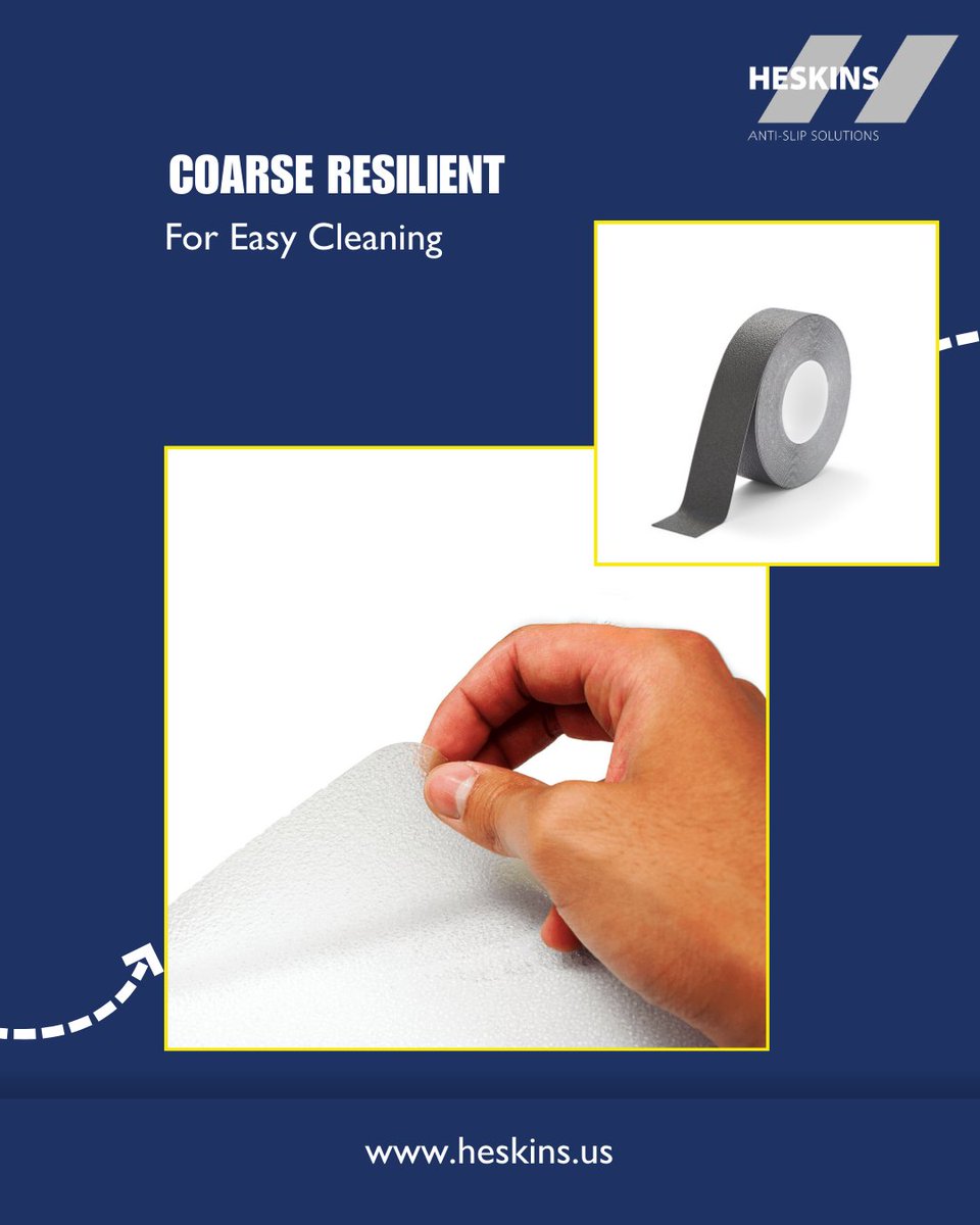 HeskinsLLC's tweet image. Grip doesn't always mean Grit.

1) Aqua Safe: For showers/tubs.
2) Coarse Resilient: For easy cleaning. 
3) Cushion Grip: For comfort.Swipe to feel the difference.

#MaterialScience #SafetyTape #NonSlip #FacilityMgr