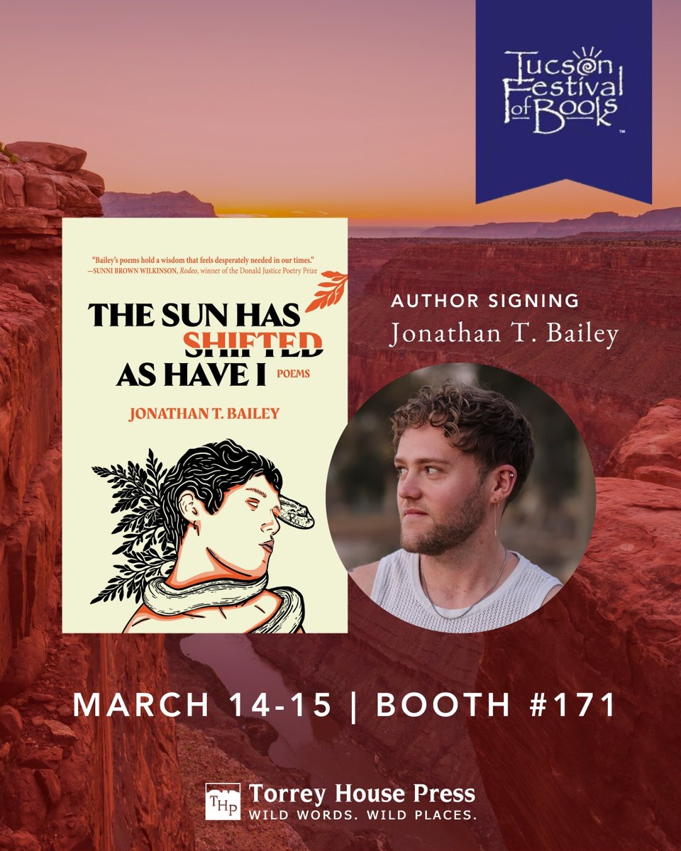 TorreyHouse's tweet photo. TUCSON! We're headed to you, see you soon at Tucson Festival of Books. OUR BOOTH IS #171 and we will be there March 14 &amp; 15 from 9:30 AM - 5:30 PM. Plenty of books + good company, stop by! https://t.co/VOexbO4nAa