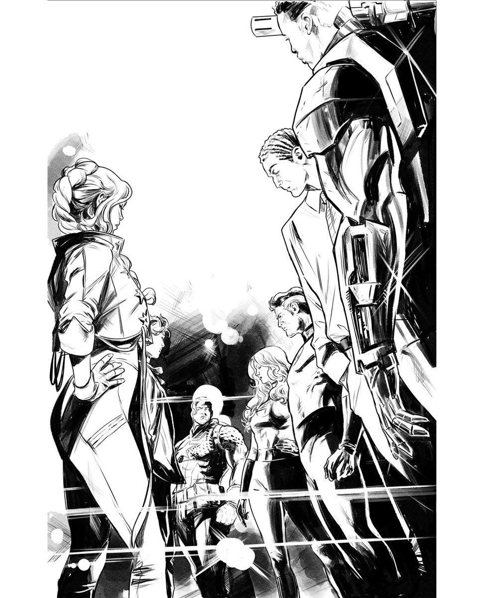 Page from IRON MAN #1
"... How do we take down Tony Stark?"
It was nice to revisit old friends

Script by <a href="/Williamson_Josh/">Joshua Williamson</a>, colored by Nolan Woodard