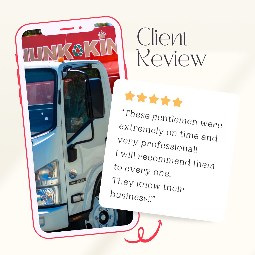 AustinJunkKing's tweet photo. ⭐⭐⭐⭐⭐ Punctual, professional, and we know our stuff! Don't just take our word for it — let our customers do the talking. Ready to experience the Junk King difference? Call us! 📞 1-888-888-JUNK https://t.co/B0Eeh3tAIK