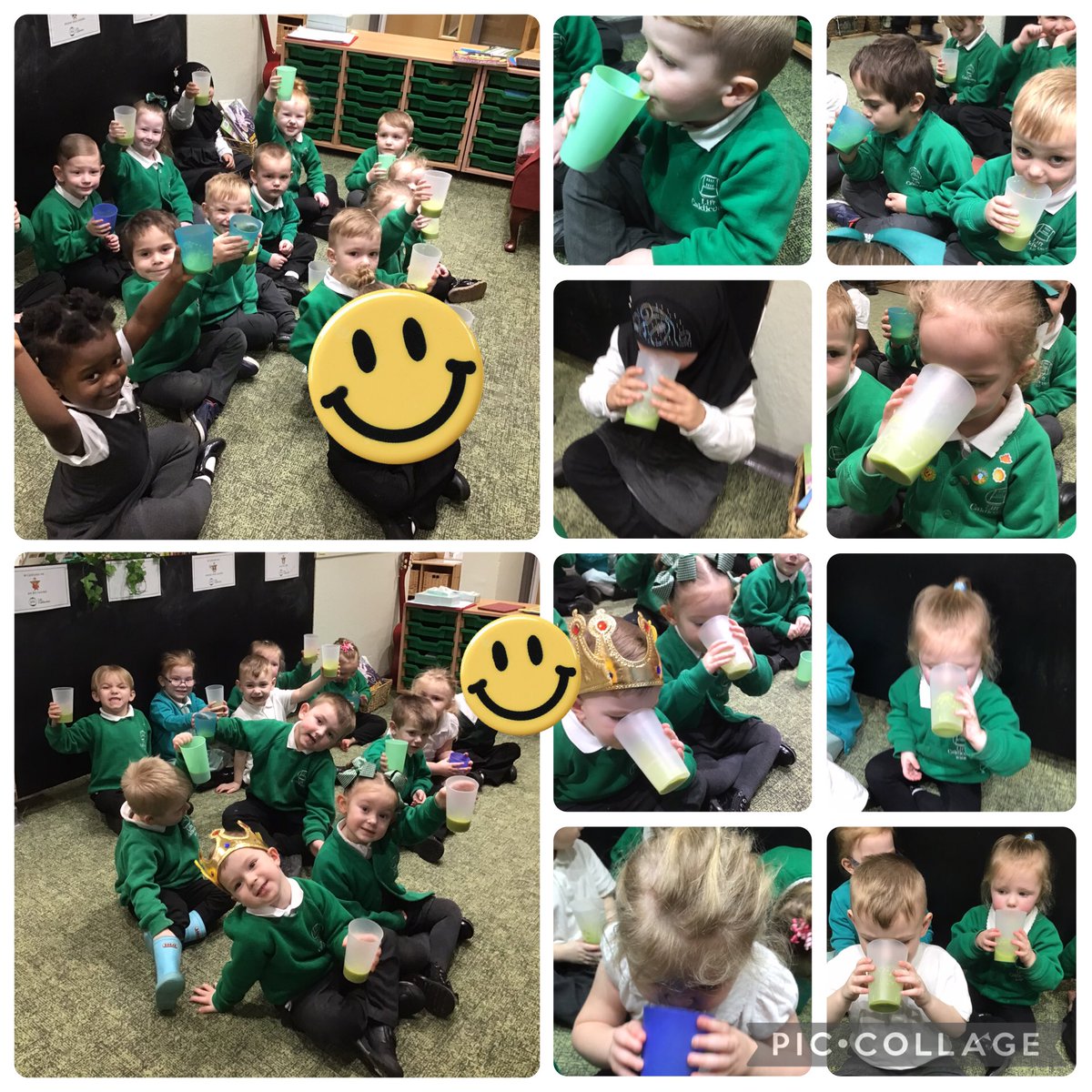 CaldiNursery's tweet photo. It appears that we have some chefs in Nursery. Nursery preparing and making their ‘Evil Pea’ vegetable soup! And even enjoying eating it #physicaldevelopment #communicationandlanguage @CaldiNursery @LiftSchools @nigel_whittle @vainclark @MbroCouncil @AndyMcDonaldMP @Centre_right_ https://t.co/v4dHjCocW2