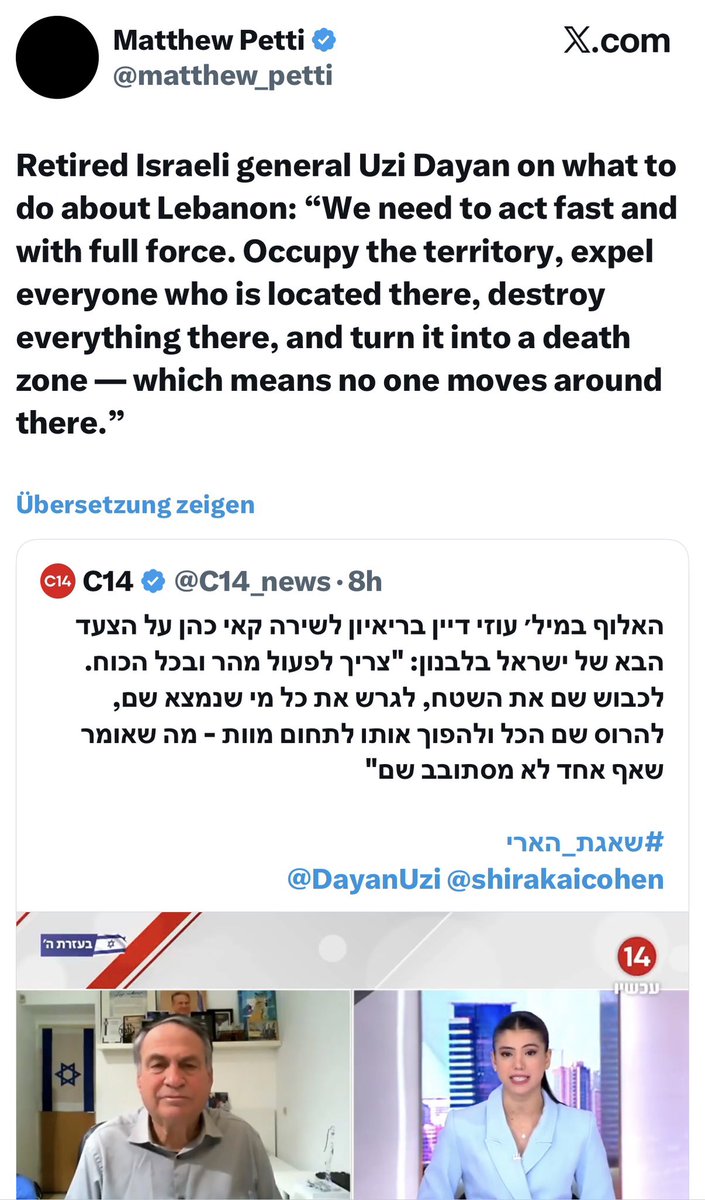 rumeliobserver's tweet photo. Focus of concern

Instead of worrying now when / whether one day Iranian refugees “might arrive in Europe”, EU leaders & publics  could focus on Lebanon’s dramatic  displacement crisis.

Here Israel forces hundreds of thousands from their homes right now.

What will 🇪🇺🇩🇪🇫🇷🇮🇹 & others say / do? 

It is 230 kilometers from Beirut to Cyprus.