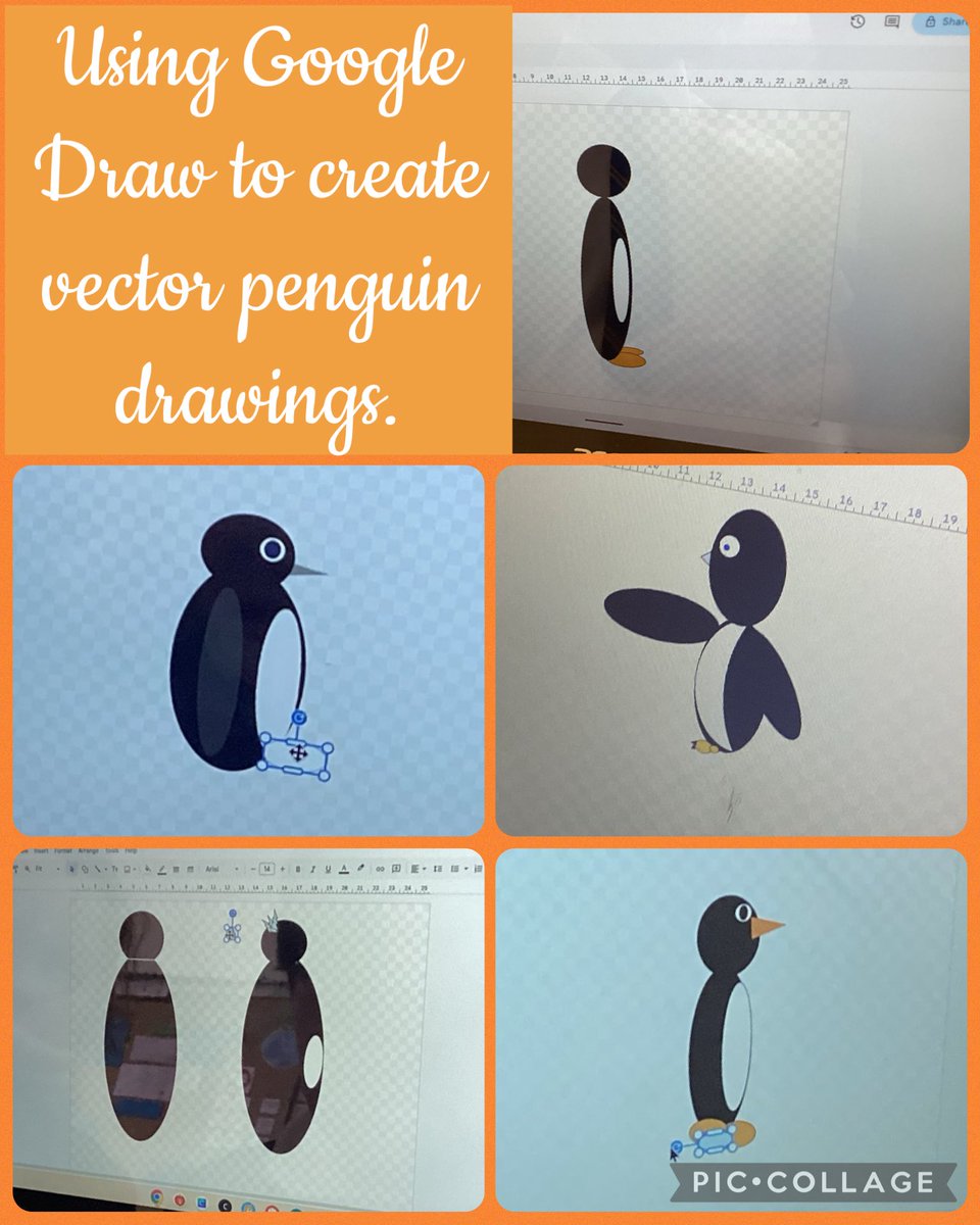 EgremontY5and6's tweet image. Do you like Year 5’s vector drawings of penguins? #expression