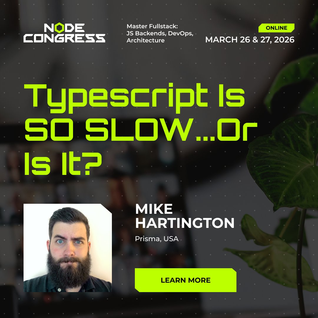 Node Congress🔥March 26 & 27, 2026 tweet media