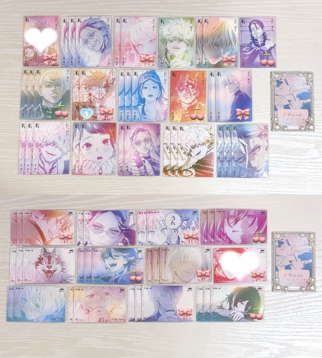 td_nxq's tweet photo. @x_ ꒰ 交換 ꒱ 極楽街 極近店 接写トレカ

譲⌇画像① (数字は残数)

求⌇画像② 夜

▫️郵送でのお取引
▫️譲🎀は求🎀との交換最優先
▫️夜無印のみのお声掛けはお返事にお時間をいただく可能性がございます。
検索からもお声掛けお願い致します✧ https://t.co/99f7PZhEKO