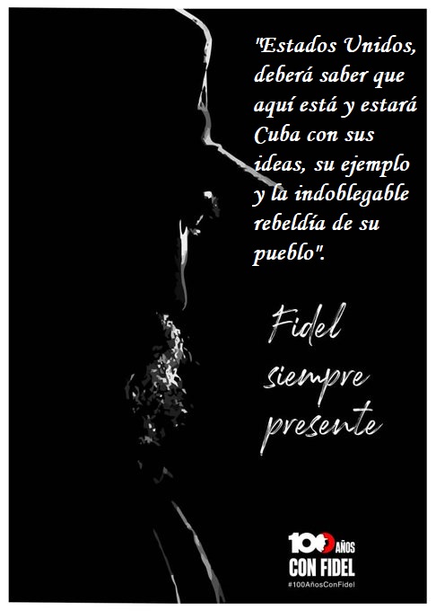 #FidelLíderEterno 
#FidelPorSiempe 
<a href="/DiazCanelB/">Miguel Díaz-Canel Bermúdez</a> 
<a href="/BrunoRguezP/">Bruno Rodríguez P</a> 
<a href="/BRF20221/">BRF2022</a> 
<a href="/Azucena50043864/">🇨🇺Azucena Diéguez🇨🇺</a> 
<a href="/zurdoBo7/">Zurdo ☭</a> 
<a href="/Anita_Zurda/">Anita González</a> 
<a href="/SaritaS75476/">Sarita Sánchez</a> 
<a href="/VilmitaZurdita/">Vilmita Zurda 🇨🇺</a> 
<a href="/cafemartiano/">❤️Café Martiano 🇨🇺</a> 
<a href="/Giro5O/">Giraldo Martín Lazo</a> 
<a href="/MambisaVzla/">Car 💪🐘</a> 
<a href="/MayDeZurda/">MayDeZurda</a> 
<a href="/MMarreroCruz/">Manuel Marrero Cruz</a> 
<a href="/VenCuba23/">Mayda Camacho 🐘</a> 
<a href="/MaryCarmenPupo1/">_Leandro_ Mary Carmen</a> 
<a href="/Girasol43692144/">Tunero Por La Vida</a>