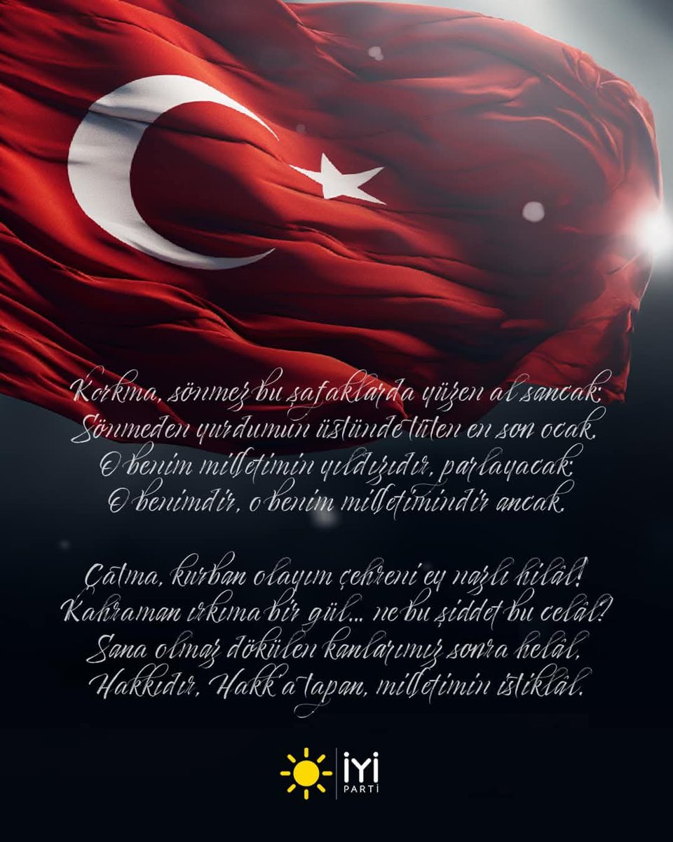 “Ya istiklal ya ölüm!” diyerek başlayan Millî Mücadele ruhu, “Korkma!” nidasıyla devam eden destanı...

Bağımsızlığımızın nişanı, milletimizin ortak sesi #İstiklalMarşı’mızın kabulünün yıl dönümü kutlu olsun!