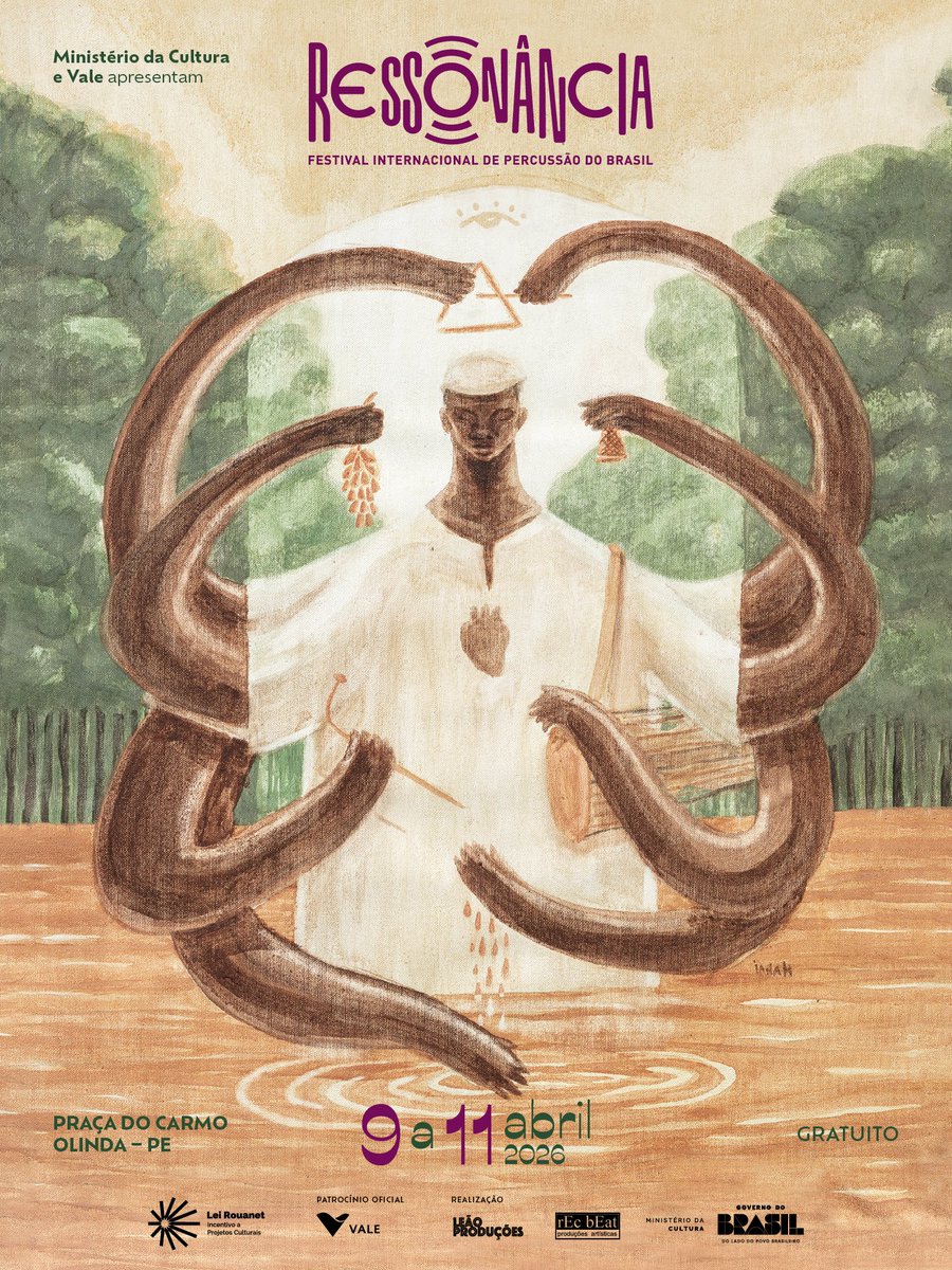 ressonanciabr's tweet photo. Para a arte da primeira edição do Festival Ressonância convidamos ianah, artista que carrega uma trajetória marcada por conexões com memórias ancestrais 🎨🌎 https://t.co/kyuzQ1zke6