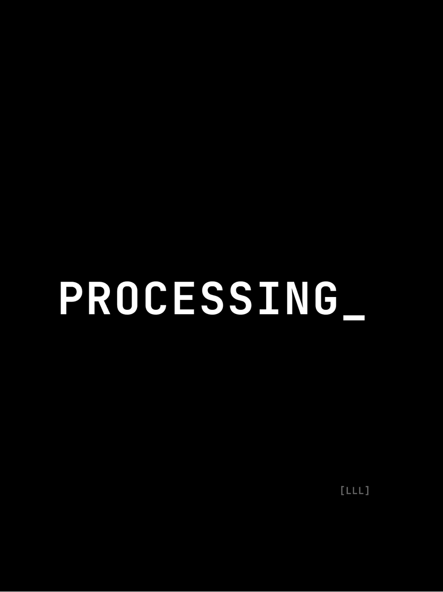LayeredLogicLab's tweet photo. [LLL] PROCESSING_

System language for when you just need time to process.

Available now on premium apparel. 

Shop: https://t.co/hxHlBFGbLS

#systemlog #processing #patience #minimalist #techapparel https://t.co/jhTB3NpeJz