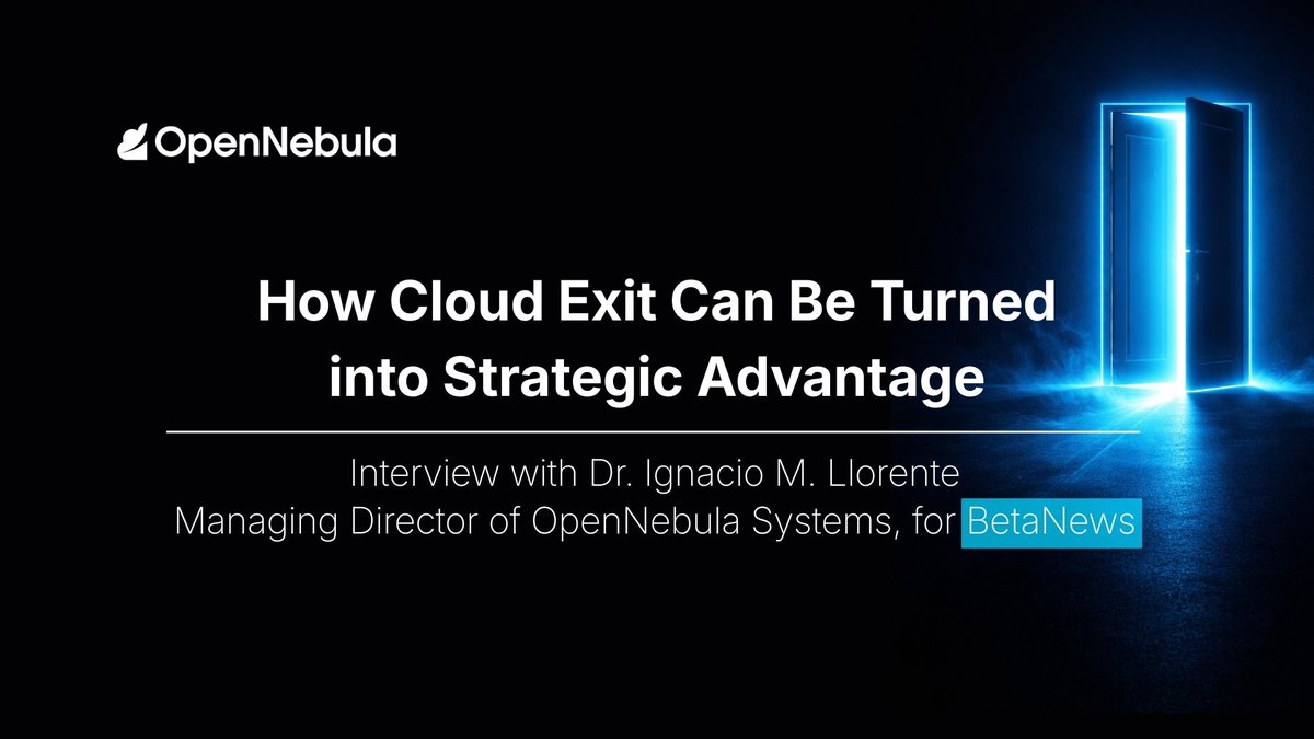 OpenNebula Systems tweet media