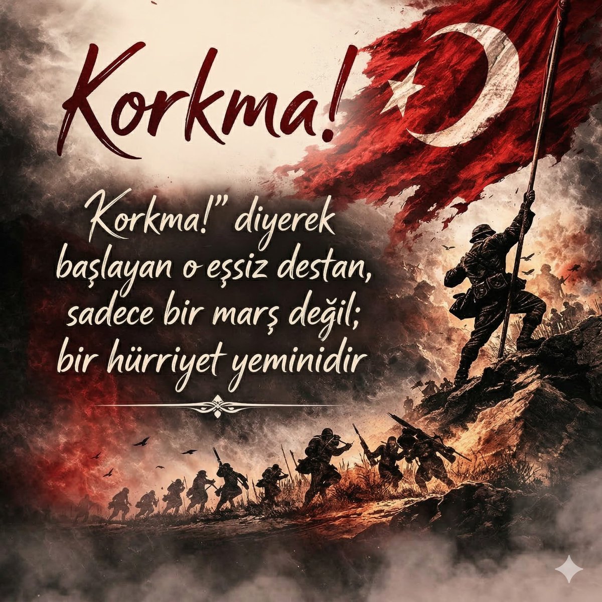 yusufdikec's tweet photo. Ben ezelden beridir hür yaşadım, hür yaşarım…
12 Mart 1921’de milletimizin bağımsızlık ruhu mısralara kazındı.
İstiklal Marşımızın kabulünün 105. yıl dönümü kutlu olsun. 🇹🇷” https://t.co/MmsuwltTzP