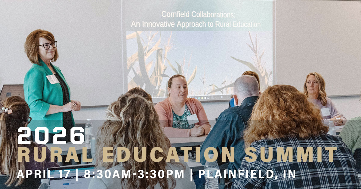 PurdueEDU's tweet image. Rural Education Summit: "Empowering Rural Education"

📅 April 17, 2026
📍 @MADE_Plainfield, 1610 Reeves Rd., Plainfield, IN

Brings together #educators, #policymakers, #community leaders &amp;amp; advocates dedicated to educ’l opportunities in #rural areas.

Register
