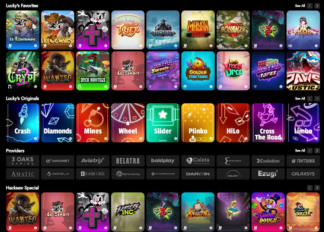 Notice something different in this homepage? 

yup, Lucky's Originals now live!!!

intern having the most fun in Plinko😂 

send any interns a screenshot of a crazy hit in the originals and we might even get you something 👀

double the reap