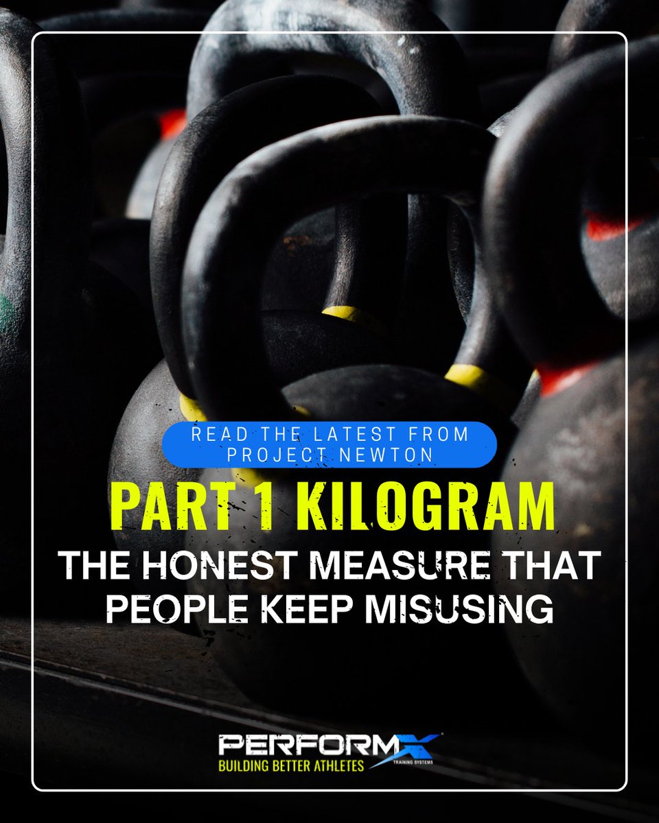 performxts's tweet photo. Project Newton begins.

Part 1 of our four-part series defining force in the weight room starts with a simple question:

You see kilograms on barbells and plates every day — but do you actually know what a kilogram is?

Read more → https://t.co/wxqSixkxcv

#ProjectNewton https://t.co/vs3LXkqxJw
