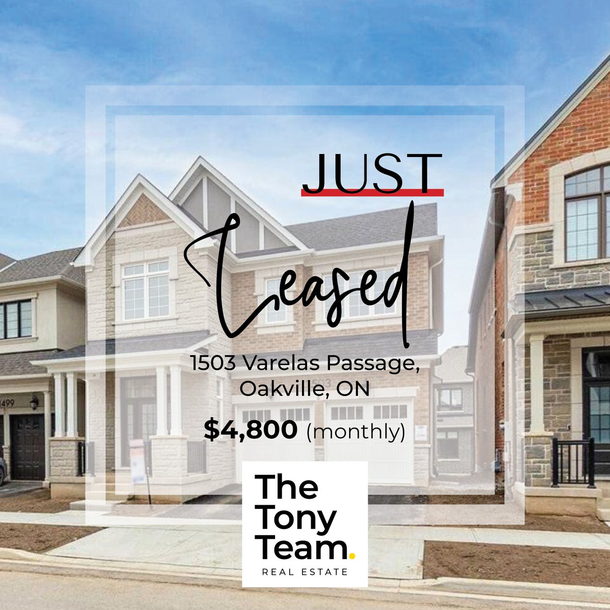 TonySidrak's tweet image. 🔈 Just Leased

📍1503 Varelas Passage, Oakville

📞 Call me to secure the best investment options today!!

#Oakville #justleased #smartinvestment #remax #aboutowne