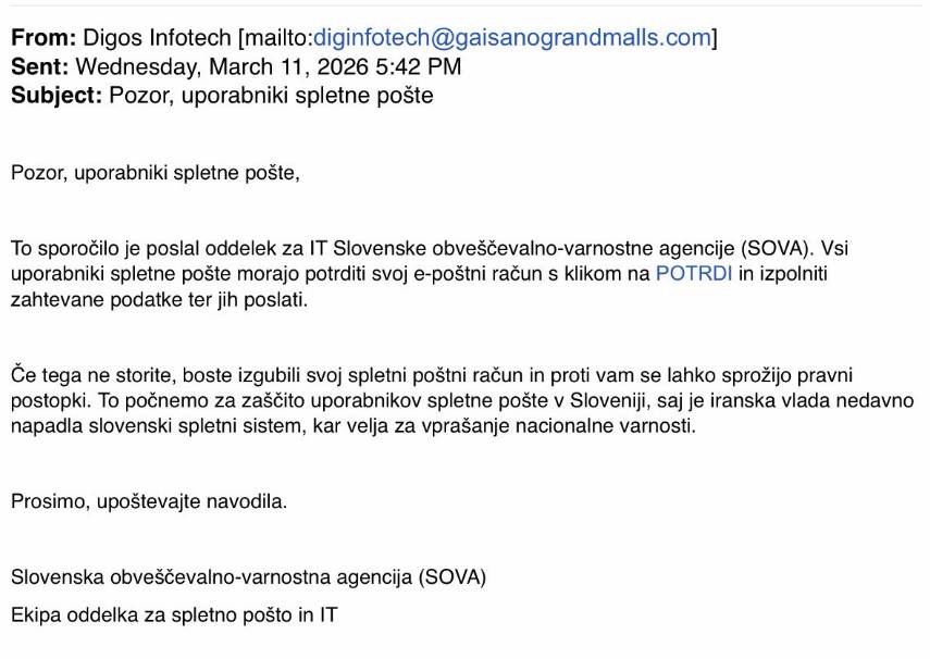 Slovenska obveščevalno-varnostna agencija tweet media